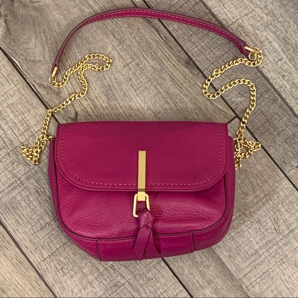 Vera Bradley Carson Mini Saddle Bag in Wild Berry